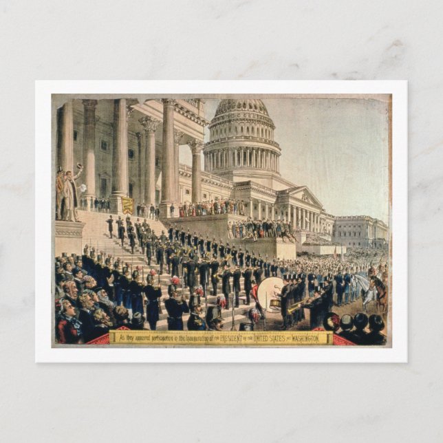 Carte Postale Comme ils semblaient participer à l'inauguration (Devant)