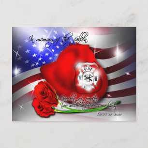 Carte postale commémorative du 9 septembre/11