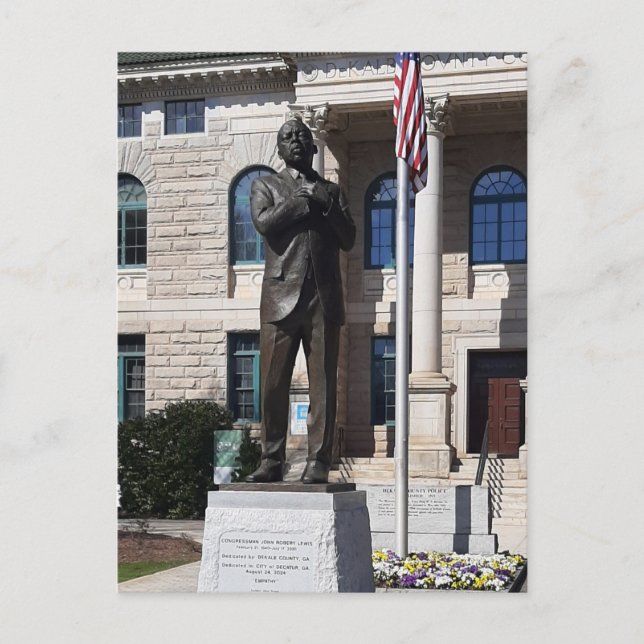 Carte postale commémorative du député John Lewis (Devant)