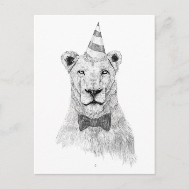 Carte Postale Commencer la fête (Devant)