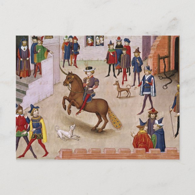 Carte Postale Comment Alexandre le Grand Bucéphale Monté (Devant)