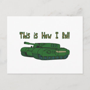Carte Postale Comment je roule (char de combat)