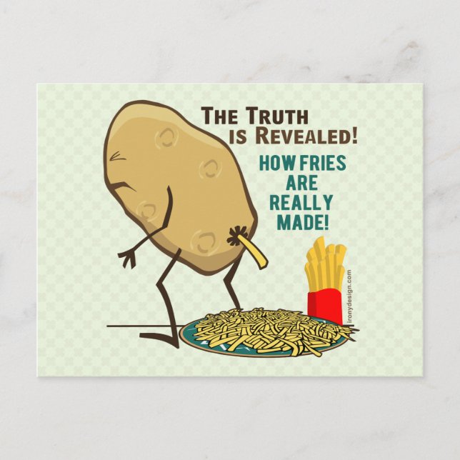 Carte Postale Comment les fruits sont vraiment faits (Devant)