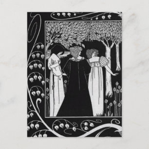 Carte Postale Comment Sir Launcelot a été connu par Beardsley Po