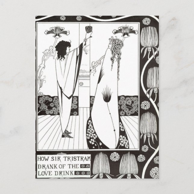 Carte Postale Comment Sir Tristram a bu de l'amour Boisson Beard (Devant)
