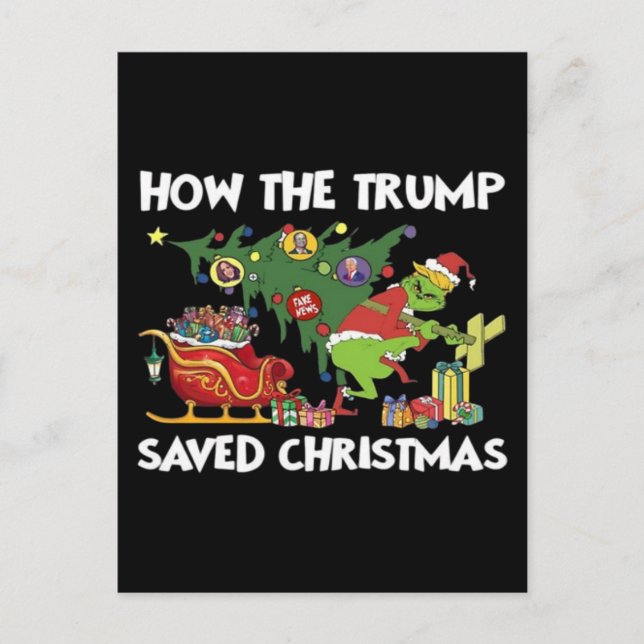 Carte Postale Comment Trump a sauvé Noël (Devant)