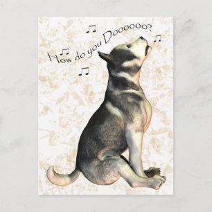 Carte Postale Comment Vas-Tu ? Note Card, Bonjour