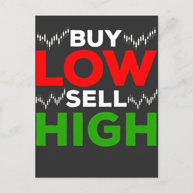 Carte Postale Commerce stock Forex Trader Acheter Vendre haut (Devant)