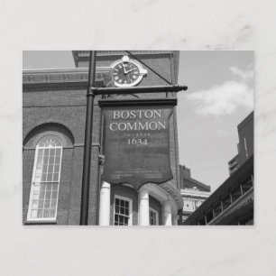 Carte postale commune de Boston