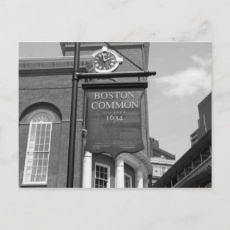Carte postale commune de Boston