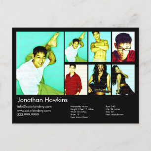 Carte Postale Comp. Acteur et modèle noir