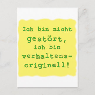 Carte Postale comportement original