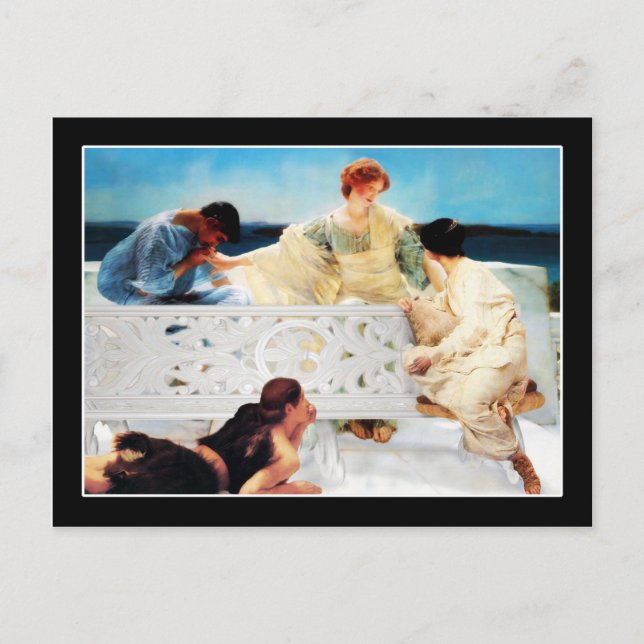 Carte Postale Composite d'Alma-Tadema Manque d'intimité (Devant)