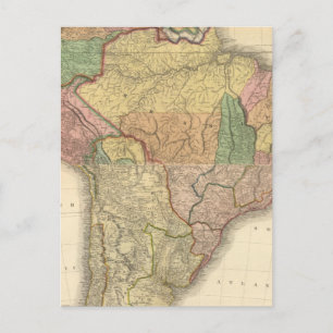 Carte Postale Composite de l'Amérique du Sud