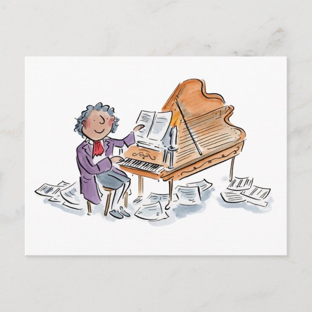 Carte Postale Compositeur (Devant)