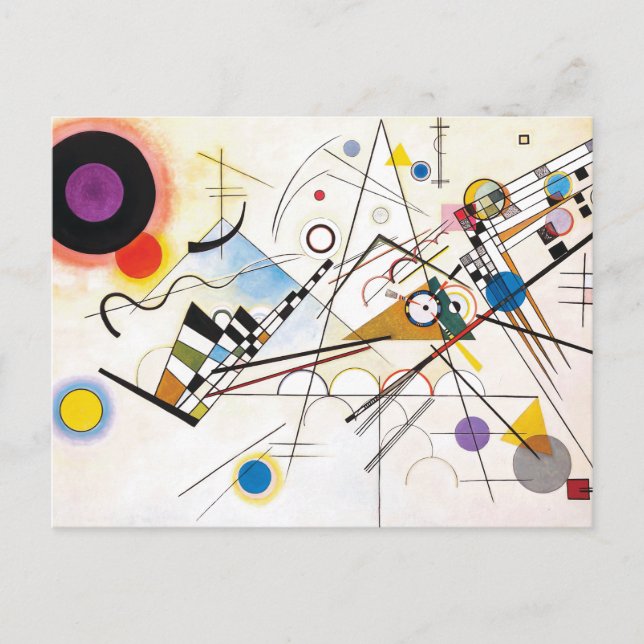 Carte Postale Composition 8 | Kandinsky | (Devant)