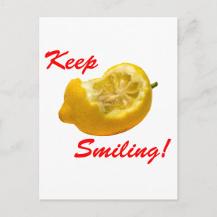 Carte Postale Composition de citron Gardez le sourire !