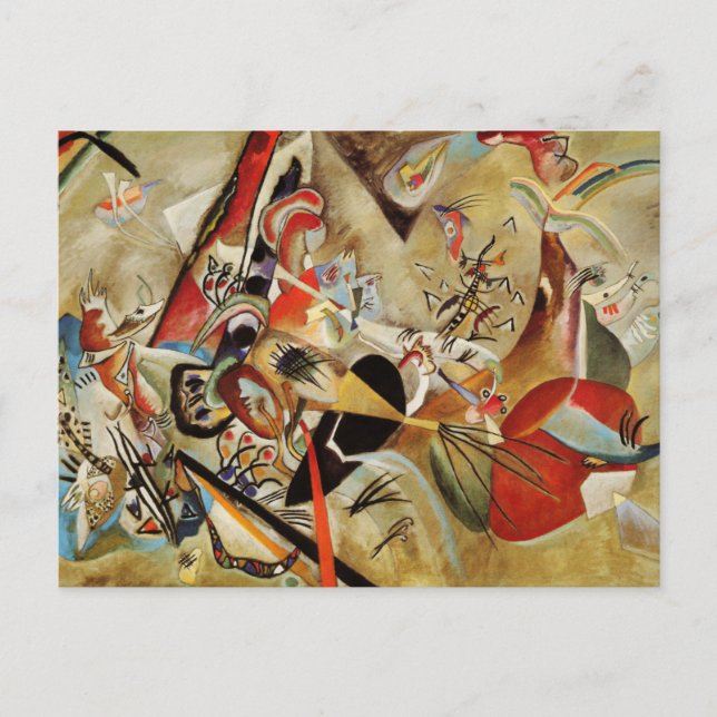 Carte Postale Composition de Kandinsky (Devant)