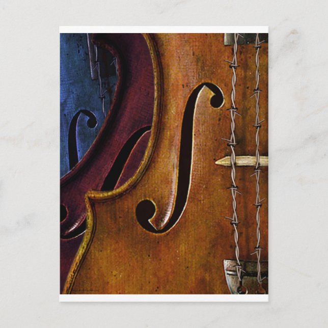 Carte Postale Composition du violon (Devant)