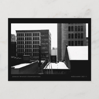 Carte Postale Composition en hiver urbain