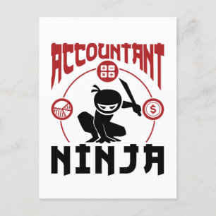 Carte Postale Comptable Ninja Comptabilité CPA