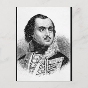 Carte Postale Comte Casimir Pulaski.  Image Copy_War