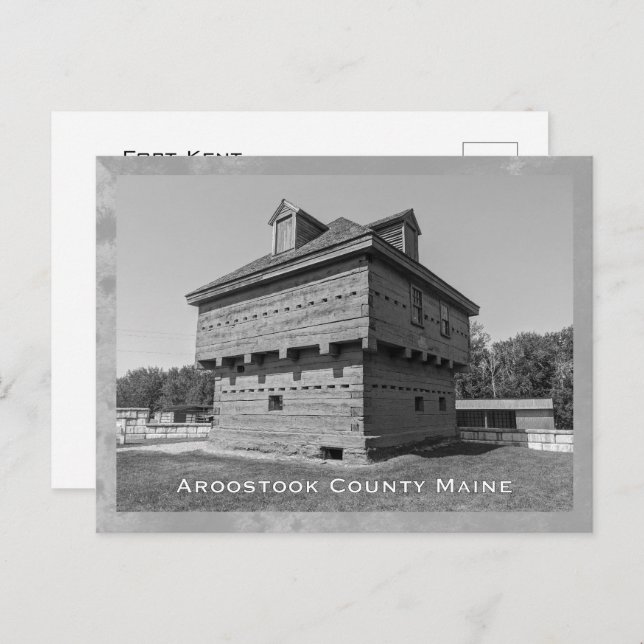 Carte Postale Comté d'Aroostook Maine (Devant / Derrière)