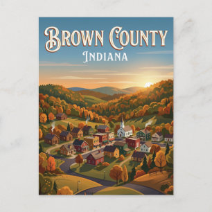 Carte Postale Comté de Brown USA