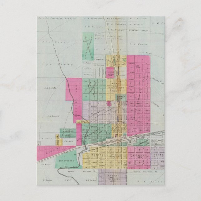 Carte Postale Comté de Dickinson, Kansas (Devant)