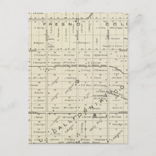 Carte Postale Comté de Fresno, Californie