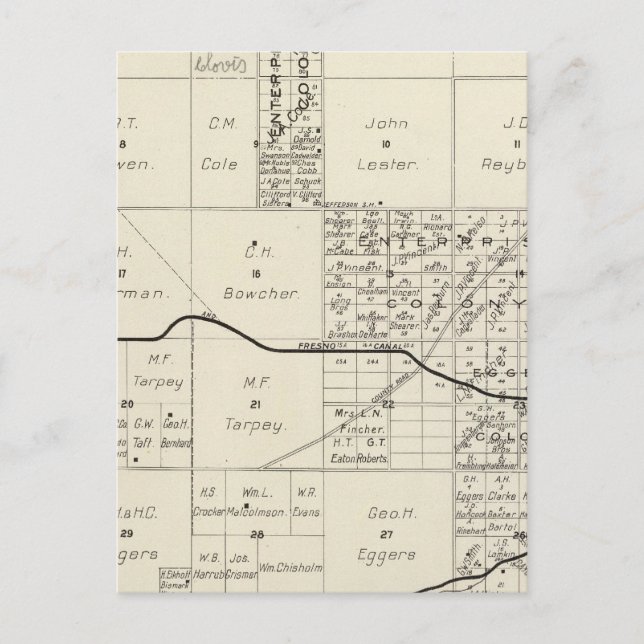 Carte Postale Comté de Fresno, Californie 4 (Devant)