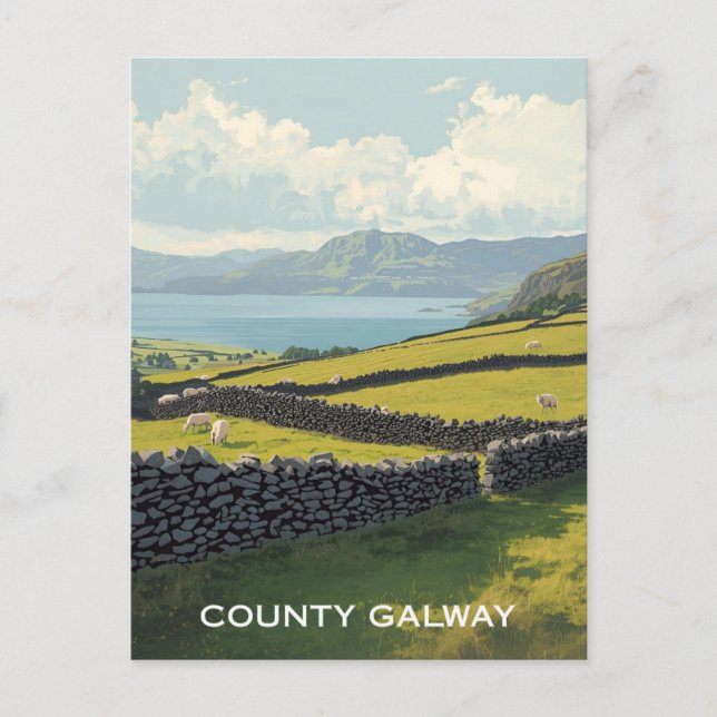 Carte Postale Comté de Galway Irlande (Devant)