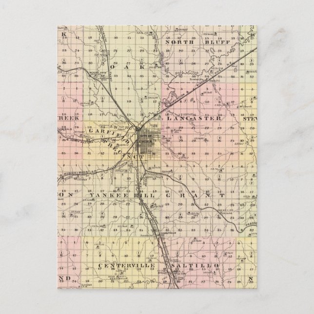 Carte Postale Comté de Lancaster, Nebraska (Devant)