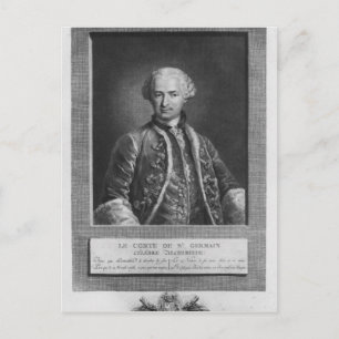 Carte Postale Comte de Saint Germain, célèbre alchimiste, 1783