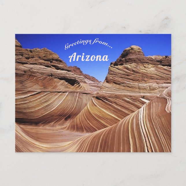Carte Postale Comté de Wave Coconino Arizona (Devant)