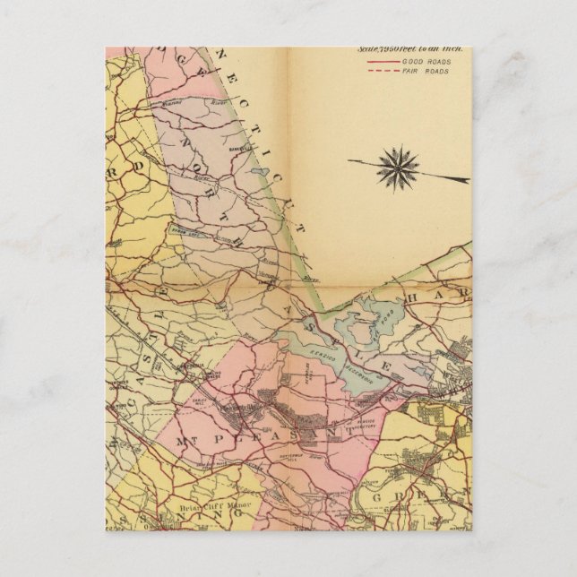 Carte Postale Comté de Westchester, New York (Devant)