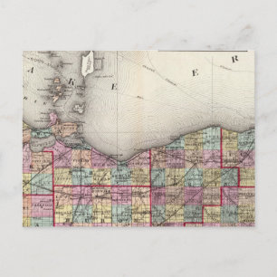 Carte Postale Comtés de Sandusky, Seneca et Summit