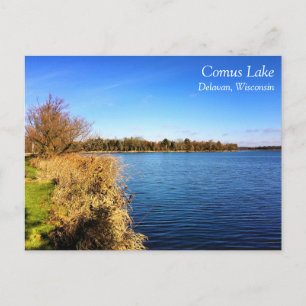 Carte Postale Comus Lake, Delavan, Wisconsin