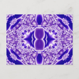 Carte Postale Conception Abstraite de cristal pourpre