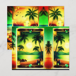 Carte Postale Conception brillante personnalisable avec pierres 