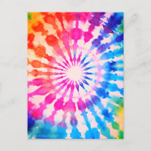 Conception colorée audacieuse groovy hippie Tie Dy