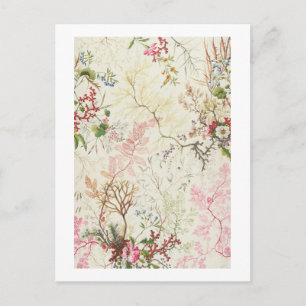 Carte Postale Conception d'algues pour le matériel de soie (p/c 