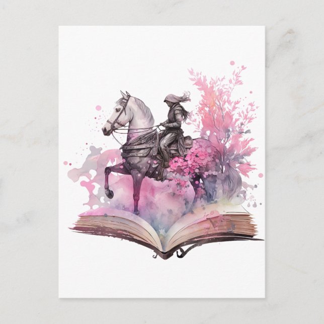 Carte Postale Conception d'amant de livre de fantasy (Devant)