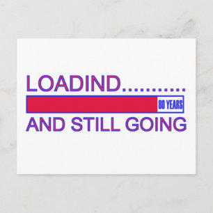 CARTE POSTALE CONCEPTION D'ANNIVERSAIRE DE 80 ANS