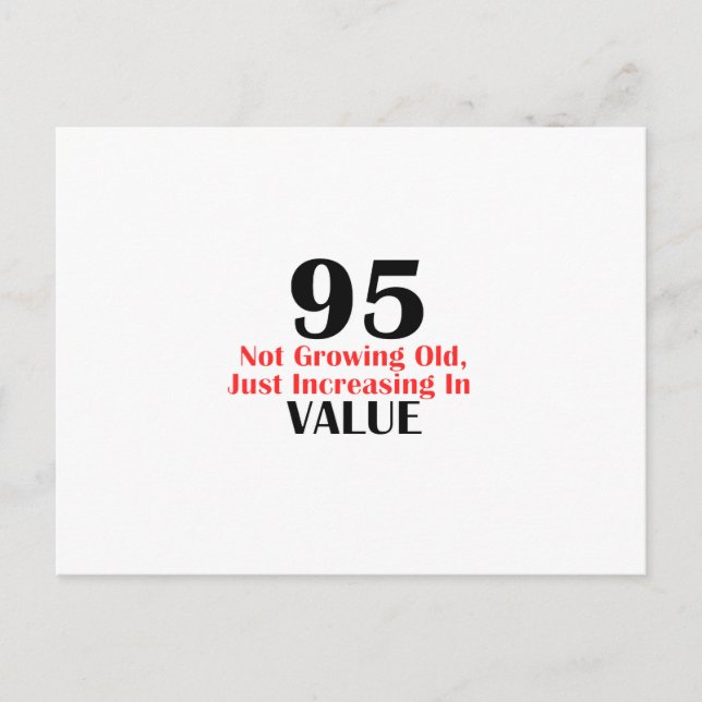 Carte Postale Conception d'anniversaire de 95 ans (Devant)