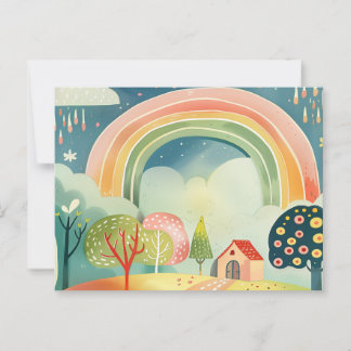 Carte Postale Conception d'art de pépinière