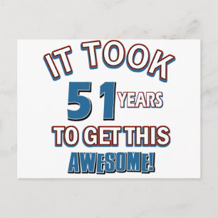 Carte Postale Conception de 51 ans