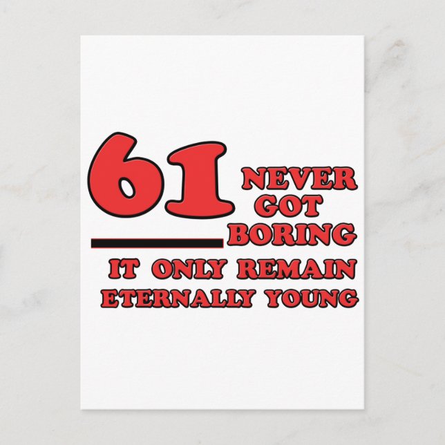 Carte Postale Conception de 61 ans (Devant)