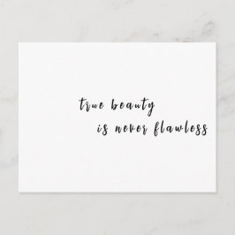 Carte Postale Conception de citation inspirante de beauté modern