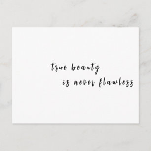 Carte Postale Conception de citation inspirante de beauté modern
